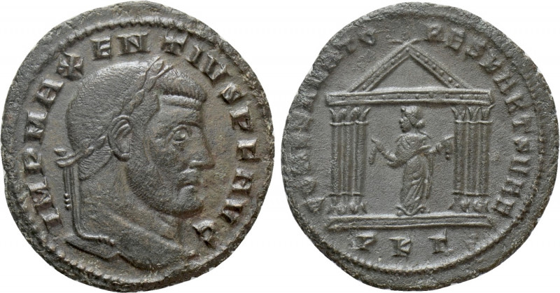 MAXENTIUS (307-312). Follis. Carthage. 

Obv: IMP MAXENTIVS P F AVG. 
Laureat...