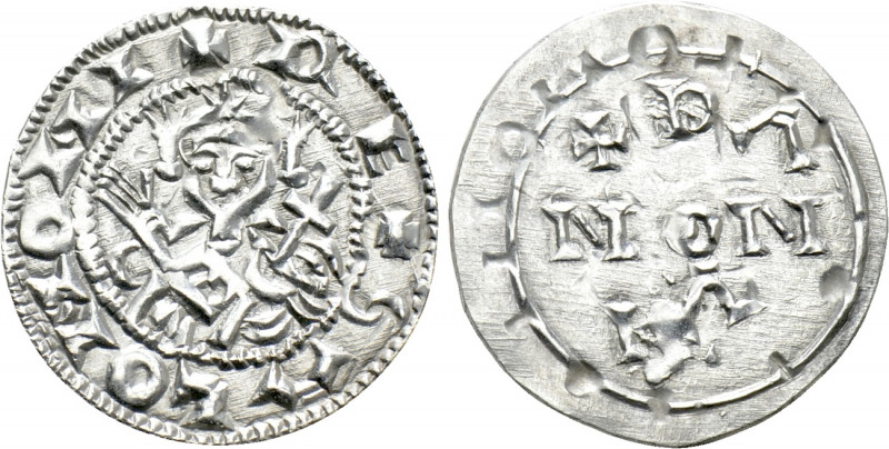 HUNGARY. Solomon (1063-1074). Denar. 

Obv: + REX SALOMONI. 
Crowned facing b...