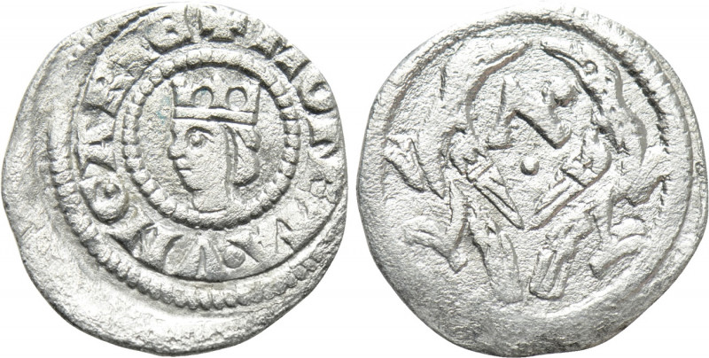 HUNGARY. Bela IV (1235-1270). Denar. 

Obv: + MONETA VNGARIE. 
Crowned head l...