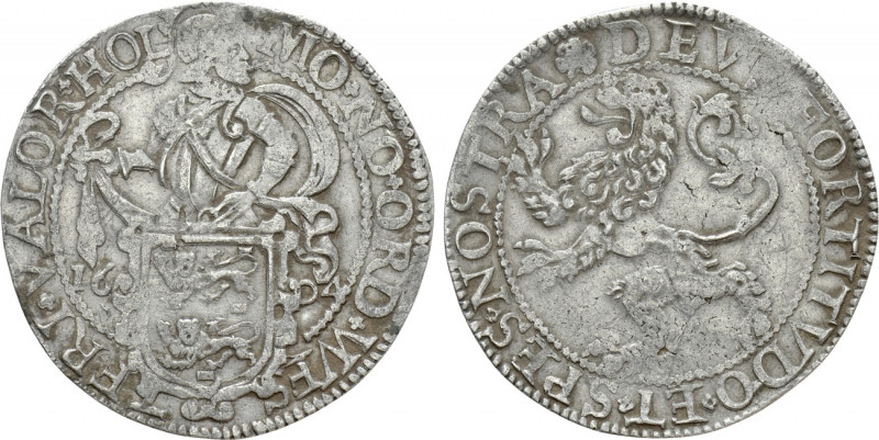 NETHERLANDS. West Friesland. Lion Dollar or Leeuwendaalder (1604). 

Obv: MO N...