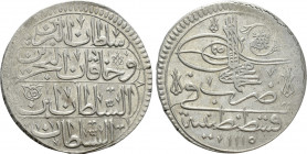 OTTOMAN EMPIRE. Ahmed III (AH 1115-1143 / AD 1703-1730). Kurush. Qustantiniya (Constantinople). Dated AH 1115 (AD 1703/4)