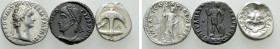 3 Ancient Coins; Procopius, Domitian etc