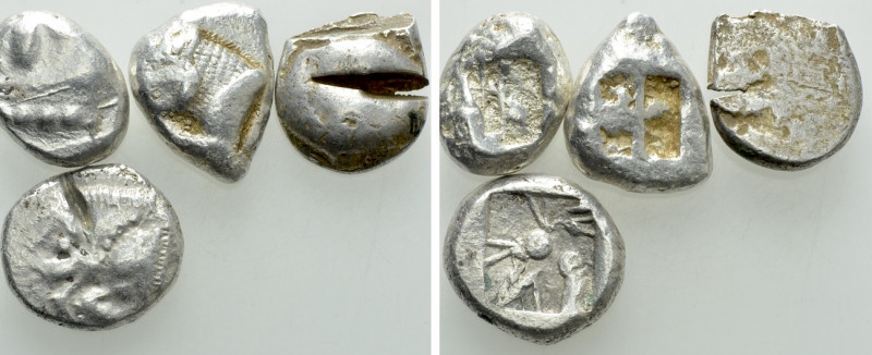 4 Greek Staters. 

Obv: .
Rev: .

. 

Condition: See picture.

Weight: ...