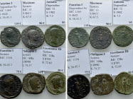 6 Roman Coins; Maximus, Faustina etc