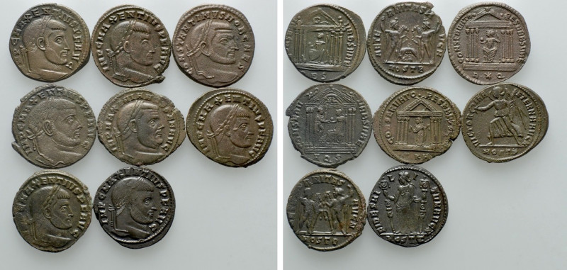 8 Roman Folles; Maxentius etc. 

Obv: .
Rev: .

. 

Condition: See pictur...