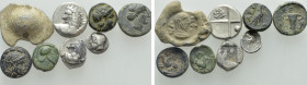 8 Greek Coins and Seals