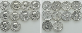 10 Antoniniani of Gordianus III