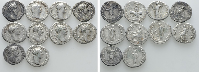 10 Roman Denarii. 

Obv: .
Rev: .

. 

Condition: See picture.

Weight:...