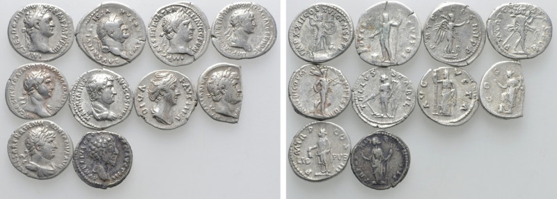 10 Roman Denarii. 

Obv: .
Rev: .

. 

Condition: See picture.

Weight:...