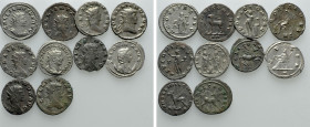 10 Antoniniani of Gallienus and Salonina