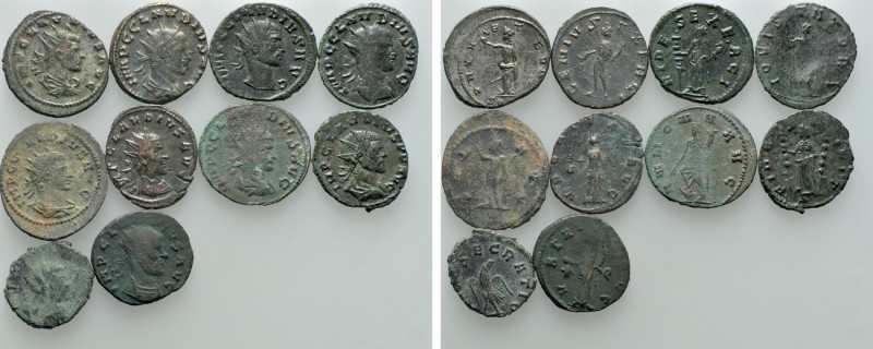 10 Antoniniani. 

Obv: .
Rev: .

. 

Condition: See picture.

Weight: g...