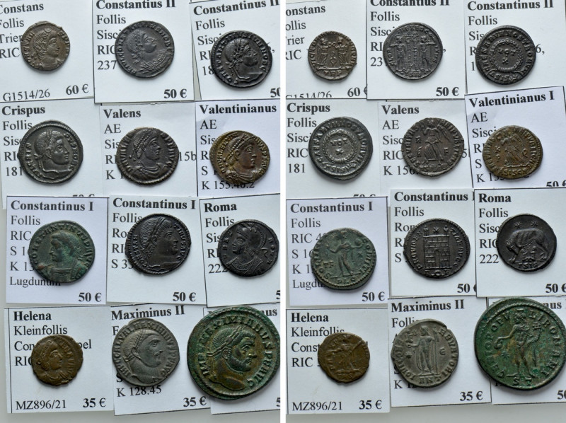 12 Late Roman Coins. 

Obv: .
Rev: .

. 

Condition: See picture.

Weig...