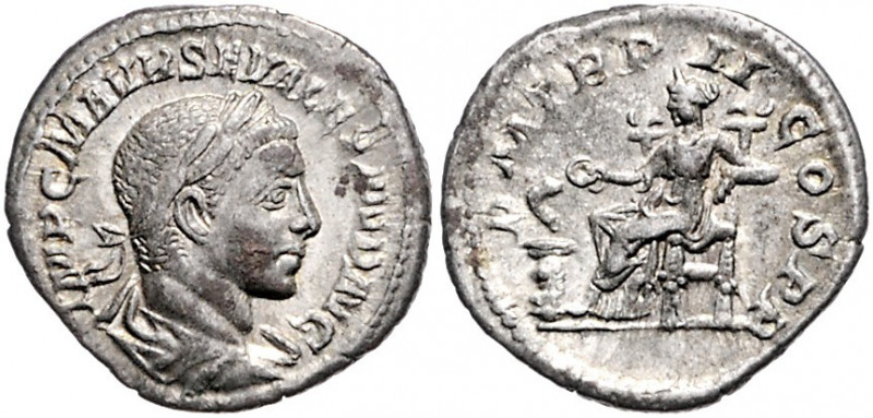 Rom - Kaiserzeit Severus Alexander 222-235 Denar IMP C M AVR SEV ALEXAND AVG Büs...