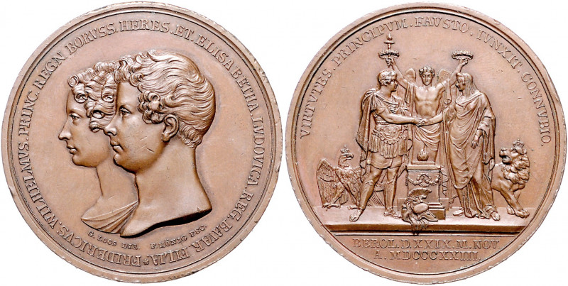 Brandenburg in den Marken - Preussen Friedrich Wilhelm III. 1797-1840 Bronzemeda...