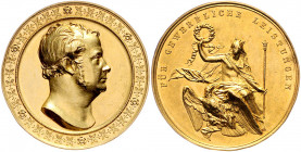 Brandenburg in den Marken - Preussen Friedrich Wilhelm IV. 1840-1861 Goldmedaille o.J. zu 16 Dukaten (unsign.) Staatliche Prämie für gewerbliche Leist...