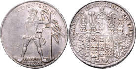 Braunschweig und Lüneburg - Wolfenbüttel Anthon Ulrich 1704-1714 Reichstaler 1706 RB Dav. 2116. Welter 2303. 
 ss-vz