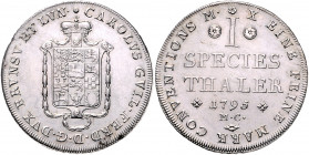 Braunschweig und Lüneburg - Wolfenbüttel Karl Wilhelm Ferdinand 1780-1806 Konventionstaler 1795 MC Dav. 2173. Welter 2903. 
kl.Sf. am Rand f.vz