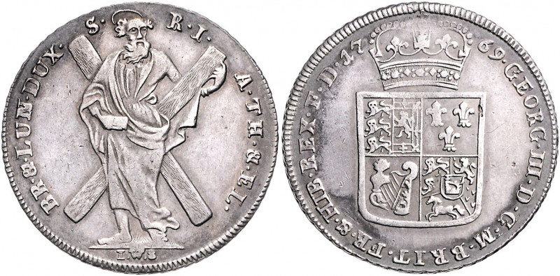 Braunschweig und Lüneburg - Calenberg-Hannover Georg III. 1760-1820 Reichstaler ...