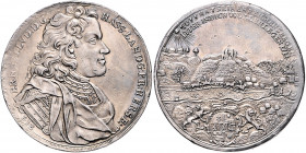 Hessen - Darmstadt Ernst Ludwig 1678-1739 Reichstaler 1714 Ausbeute der Grube Itter, Vs: Umschrift mit Doppelpunkten Dav. 2315. Schütz 2868. Müs. 28.2...