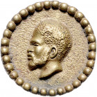 Kolonien Eins. Bronzemedaille o.J. Kopf eines Einheimischen n.l. in Perlkreis 
41,9mm 21,8g selten ss-vz