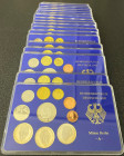 Bundesrepublik Deutschland Kursmünzensatz 1991 bestehend aus 20 Original-Kassetten, der Jahrgänge 1991 - 1994, komplett, A D F G J, je 12,68 DM, 1 Pfe...