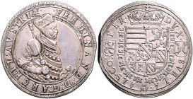 RDR - Österreich Erzherzog Ferdinand 1564-1595 Doppeltaler o.J. Ensisheim Dav. 8093. Moser/Tursky 575. Hahn 43. 
kl. Zainende ss-vz
