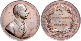RDR - Österreich - Wien Bronzemedaille 1885 (v. Tautenhayn) auf die Verdienste von Hofrat Dr. Paul Gautsch von Frankenthurn, Direktor der Kaiserl. The...