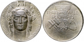RDR - Österreich - Wien Zinkmedaille 1943 (v. Müllner) Ehrenmedaille der Gesellschaft Bildender Künstler Wiens 
51,1mm 30,1g vz