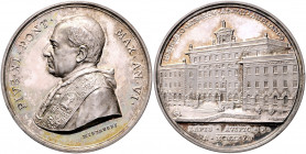 Vatikan Pius XI. 1922-1939 Silbermedaille o.J. AN VI (v. Mistruzzi) auf das 'Seminario romano minore' Bartolotti 927. Rinaldi 121. 
43,9mm 35,4g f.st