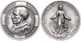 Vatikan Pius XII. 1939-1958 Silbermedaille 1950 (v. HK) auf das Heilige Jahr 
40,1mm 28,3g f.st