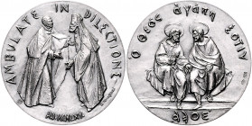 Vatikan Paul VI. 1963-1978 Silbermedaille 1965 (v. Manfrini) auf die Aufhebung der gegenseitigen Exkommunikationsbulle des Jahres 1054 durch Paul VI. ...