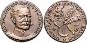 Medaillen von Karl Goetz Bronzegussmedaille 1915 auf Generalfeldmarschall von Mackensen und den Sieg über die russischen Truppen in Galizien Kien. 167...