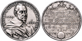Medaillen von Karl Goetz Silbermedaille 1932 mattiert auf den 300. Todestag von Gustav II. Adolf, i.Rd: BAYER. HAUPTMÜNZAMT FEINSILBER Kien. 473. Slg....