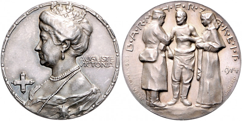 Die Mittelmächte - Personen - Auguste Victoria, Kaiserin Silbermedaille 1914 (v....