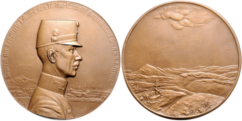 Die Mittelmächte - Personen - Böhm-Ermolli, Eduard von Bronzemedaille 1915 (v. T...