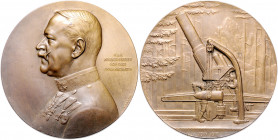 Die Mittelmächte - Personen - Krobatin, Alexander Freiherr von Bronzemedaille 1916 (v. Hartig) auf den Einsatz von Granatwerfern Wurzbach 4773. 
65,2...