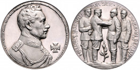 Die Mittelmächte - Allgemein Silbermedaille o.J. (v. Sturm/Grünthal) auf die Verleihung des Eisernen Kreuzes, i.Rd: SILBER 800 Zetzm. 6003. 
berieben...