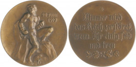 Die Mittelmächte - Allgemein Bronzemedaille 1919 (v. M. & W.) 8. Juni 1919 / Nimmer wird das Reich zerstöret, wenn Ihr einig seid und treu Zetzm. 6045...