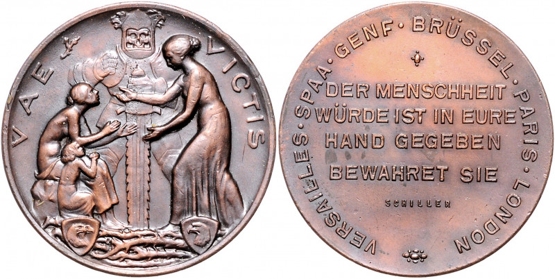 Münzen & Medaillen auf F. Schiller Bronzemedaille o.J. 'Der Menschheit Würde ist...