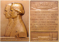 - Luftfahrt Bronze-Plakette 1931 (v. V. Demanet) auf den ersten Aufstieg in die Stratosphäre durch Prof. A. Piccard und Dr. P. Kipfer, gewidmet von de...