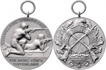 - Schützenmedaillen - Neunkirchen Silbermedaille 1929 auf das 31. Verbandsschießen des Bezirks Hessen-Nassau, mit Punze 990 
mit Öse 40,6mm 22,9g vz...