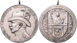 - Schützenmedaillen - Siegen Silbermedaille 1913 auf das 21. Verbandsschießen des Gaues Hessen und Nassau am 8.-10. Juni, mit Punze 990 Peltzer -. 
m...