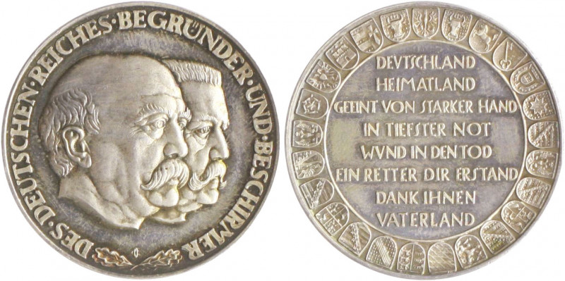 - Allgemeine Medaillen Silbermedaille o.J. (v. Glöckler) 'Des Deutschen Reiches ...