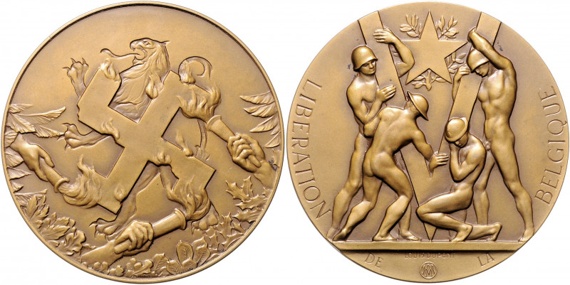 - Allgemeine Medaillen Bronzemedaille o.J. (v. Dupont) auf die Befreiung von Bel...