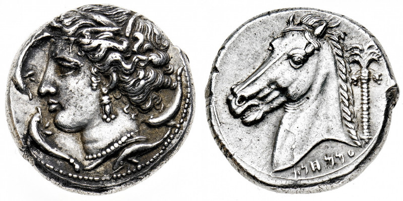 Sicilia
Dominazione punica - Siracusa - Tetradramma databile al periodo 350-325...