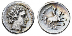 Macedonia
Filippo II (359-336 a.C.) - Tetrobolo postumo databile agli anni 295-294 a.C. - Zecca: Amphipolis - Diritto: testa diademata di Apollo a de...
