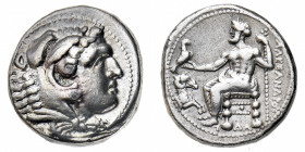 Macedonia
Alessandro III (336-323 a.C.) - Tetradramma databile al periodo 330-323 a.C. - Zecca: Damasco - Diritto: testa di Eracle a destra ricoperta...