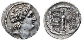 Regno Seleucide
Antioco VII Sidetes (138-129 a.C.) - Tetradramma - Zecca: incerta - Diritto: testa diademata di Antioco VII a destra - Rovescio: Aten...
