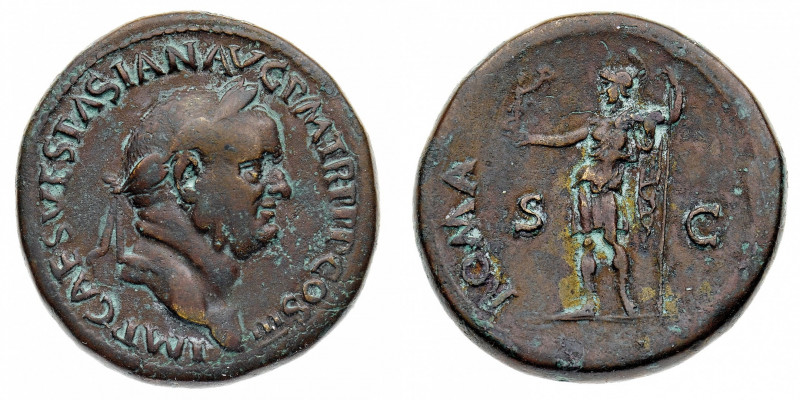 Vespasiano (69-79 d.C.)
Sesterzio databile al 71 d.C. - Zecca: Roma - Diritto: ...