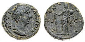 Antonino Pio (138-161 d.C.)
Asse al nome e con l'effigie di Faustina Senior, moglie dell'Imperatore, databile a dopo il 141 d.C. - Zecca: Roma - Diri...